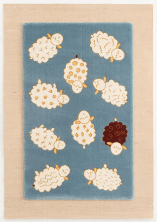 Дизайнерский ковёр прямоугольный 64580  34 0,7x1м